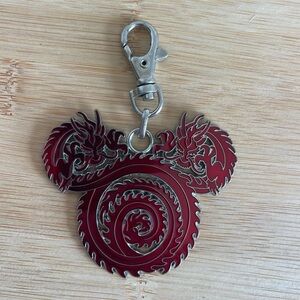 Disney Mickey Mouse Red Dragon 2009 Lanyard Medal